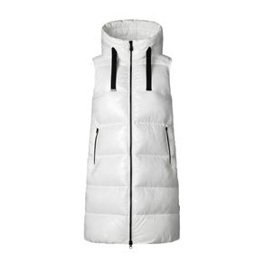 womens hooded long vest